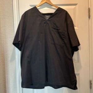 Cherokee Workwear Professional Dark Grey Scrub Shirt Sleeve shirt 3xl